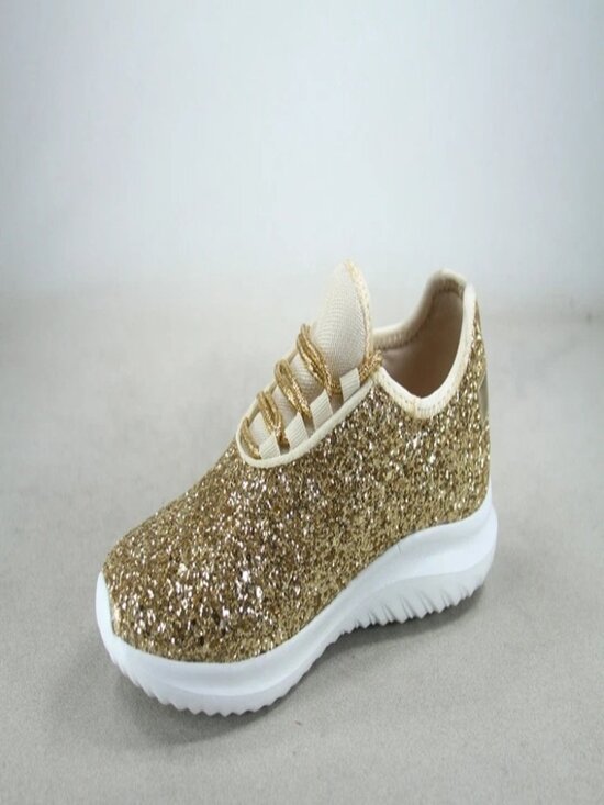 Toozon Shoes - Women's Fashioin Glitter Sparkly Lightweight Metallic Tennis Sneaker Shoes